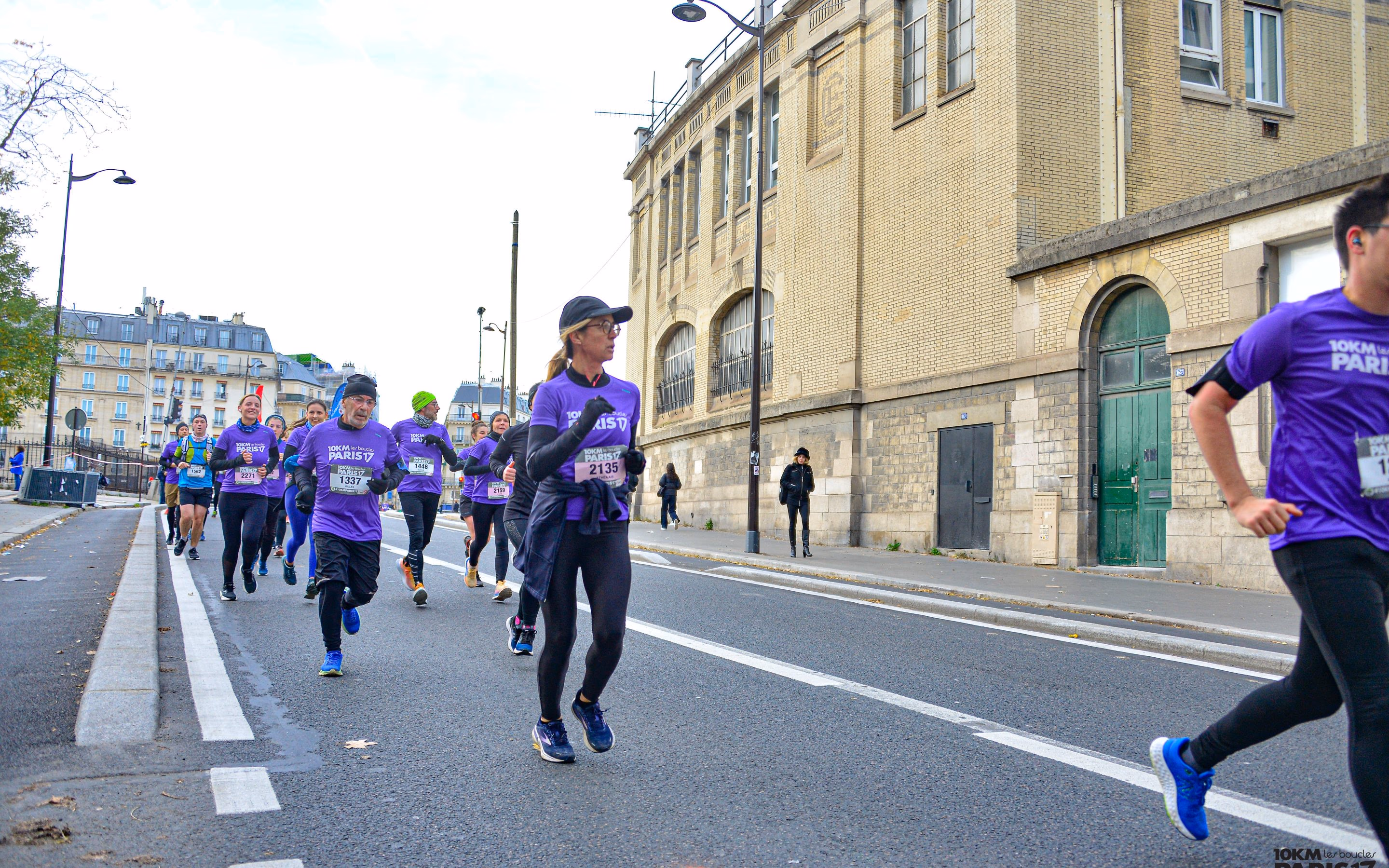Coureurs sur le 10 km Paris 17